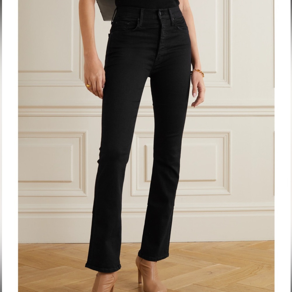 MOTHER l The Tripper Ankle Flare Black Size 25